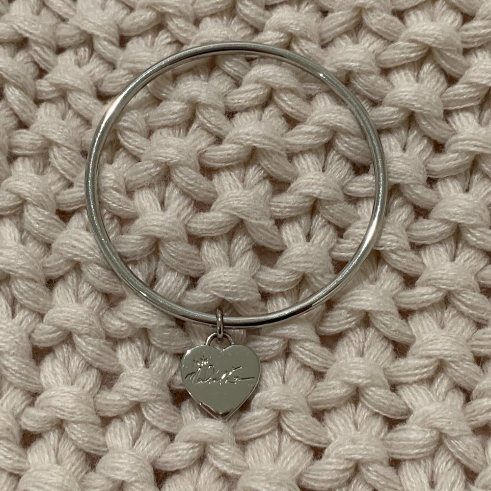 Michael Kors - Silver Heart Charm Bracelet